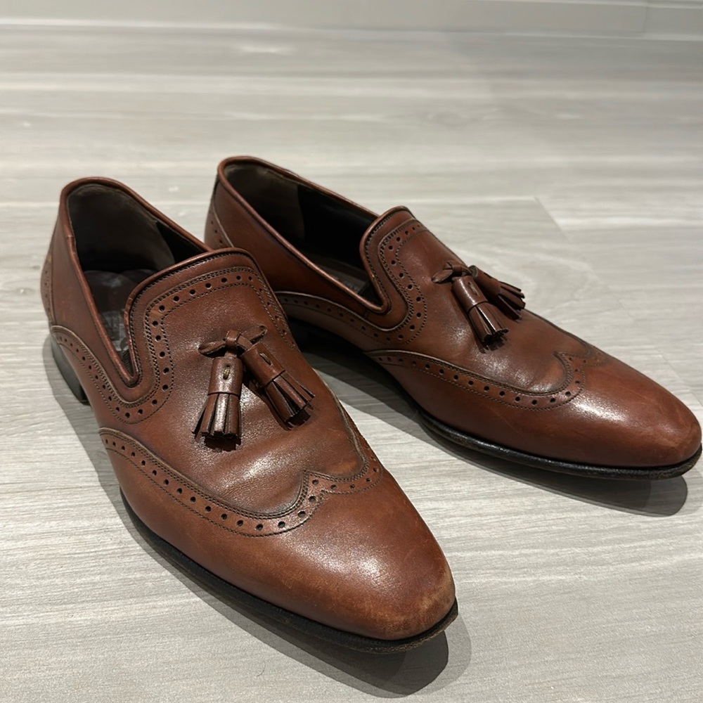 Salvatore Ferragamo men’s toe tassel shoes